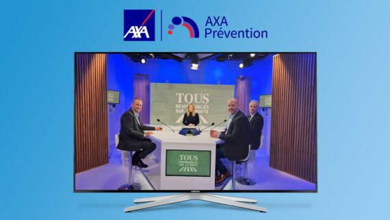 366 accompagne AXA Prévention pour sa prise de parole en TV